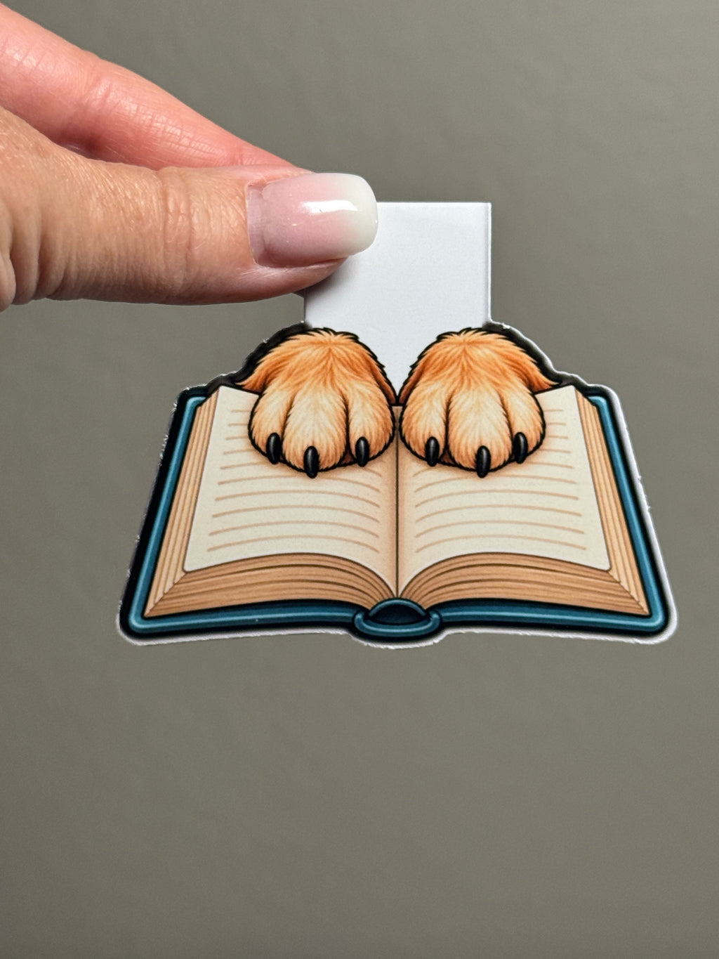 Paw Book Magnetic Bookmark