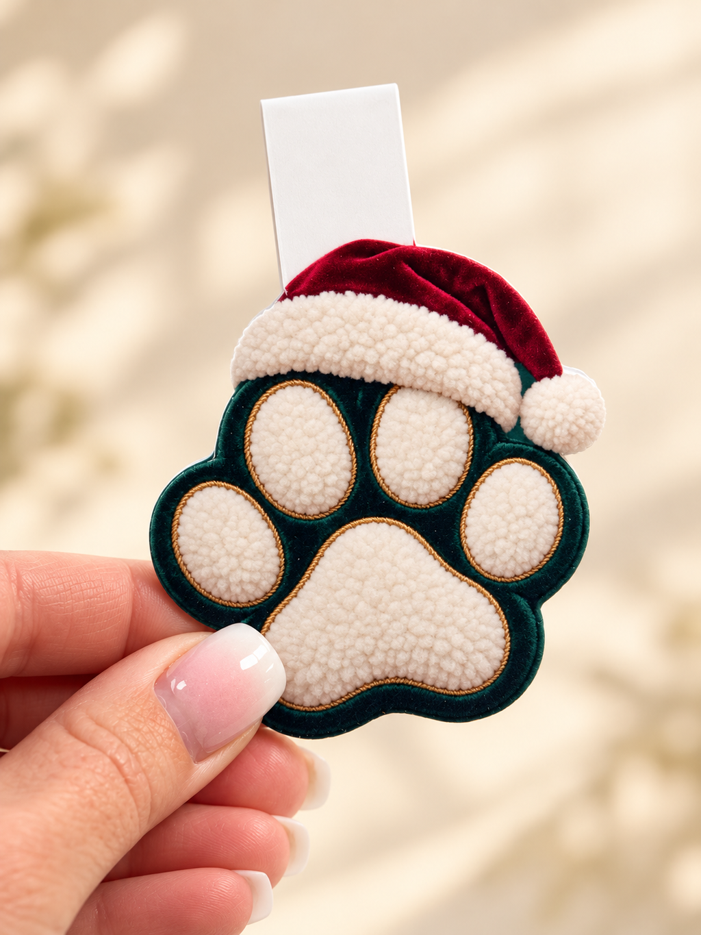Christmas Paw Magnetic Bookmark