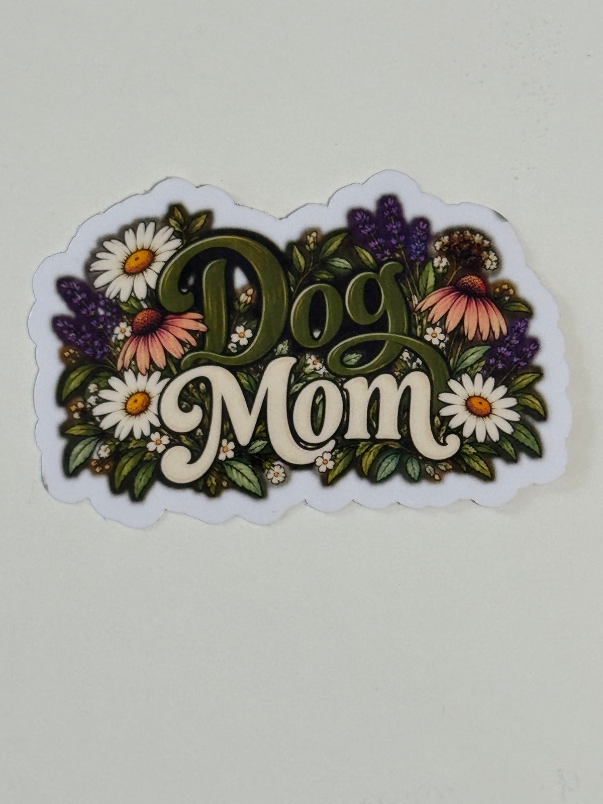 Floral Dog Mom Sticker