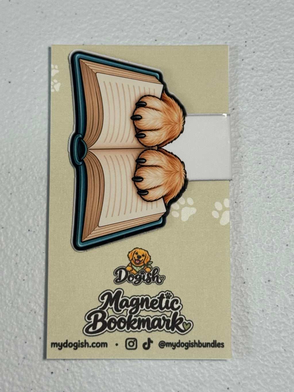 Paw Book Magnetic Bookmark
