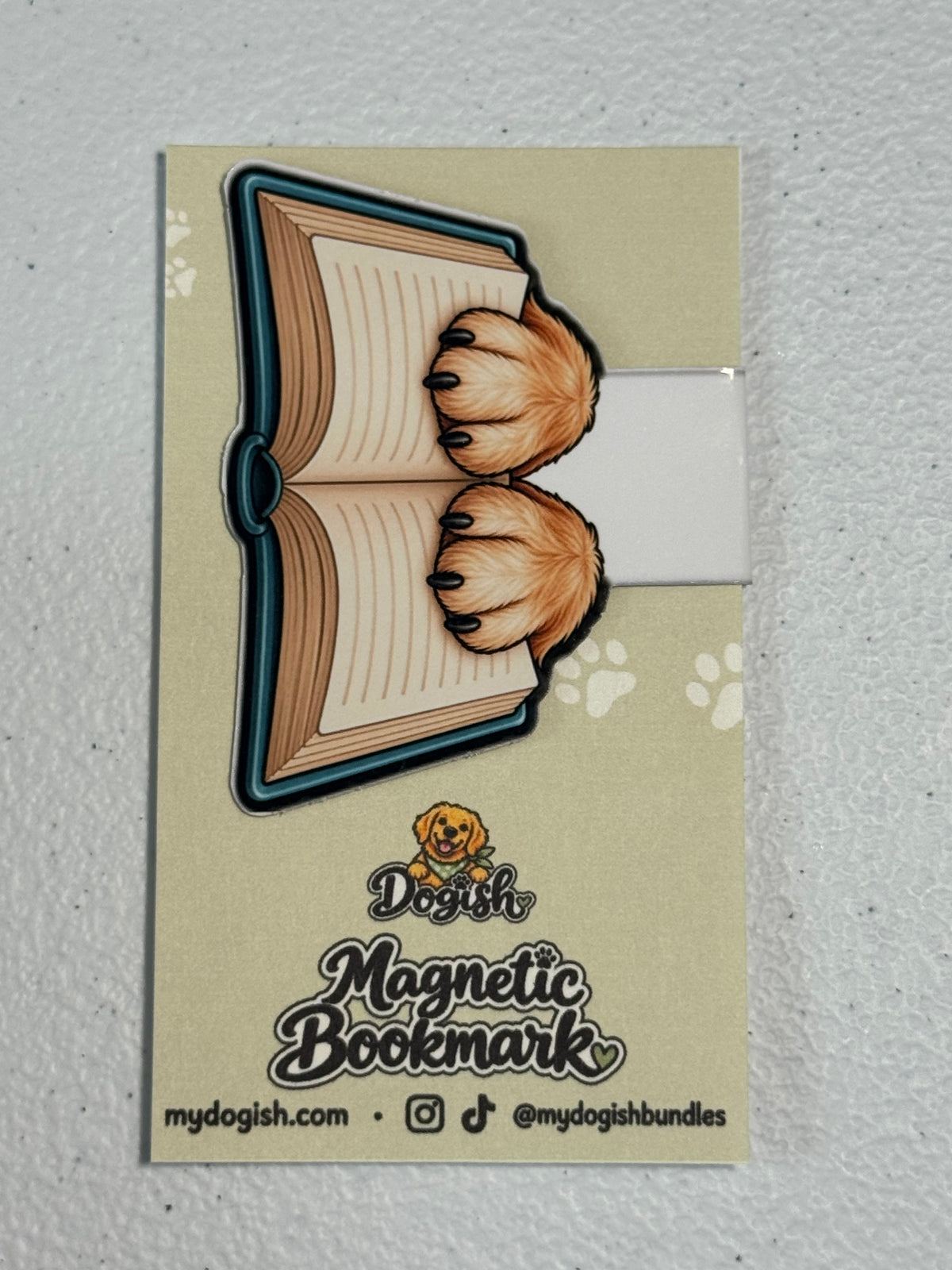 Paw Book Magnetic Bookmark