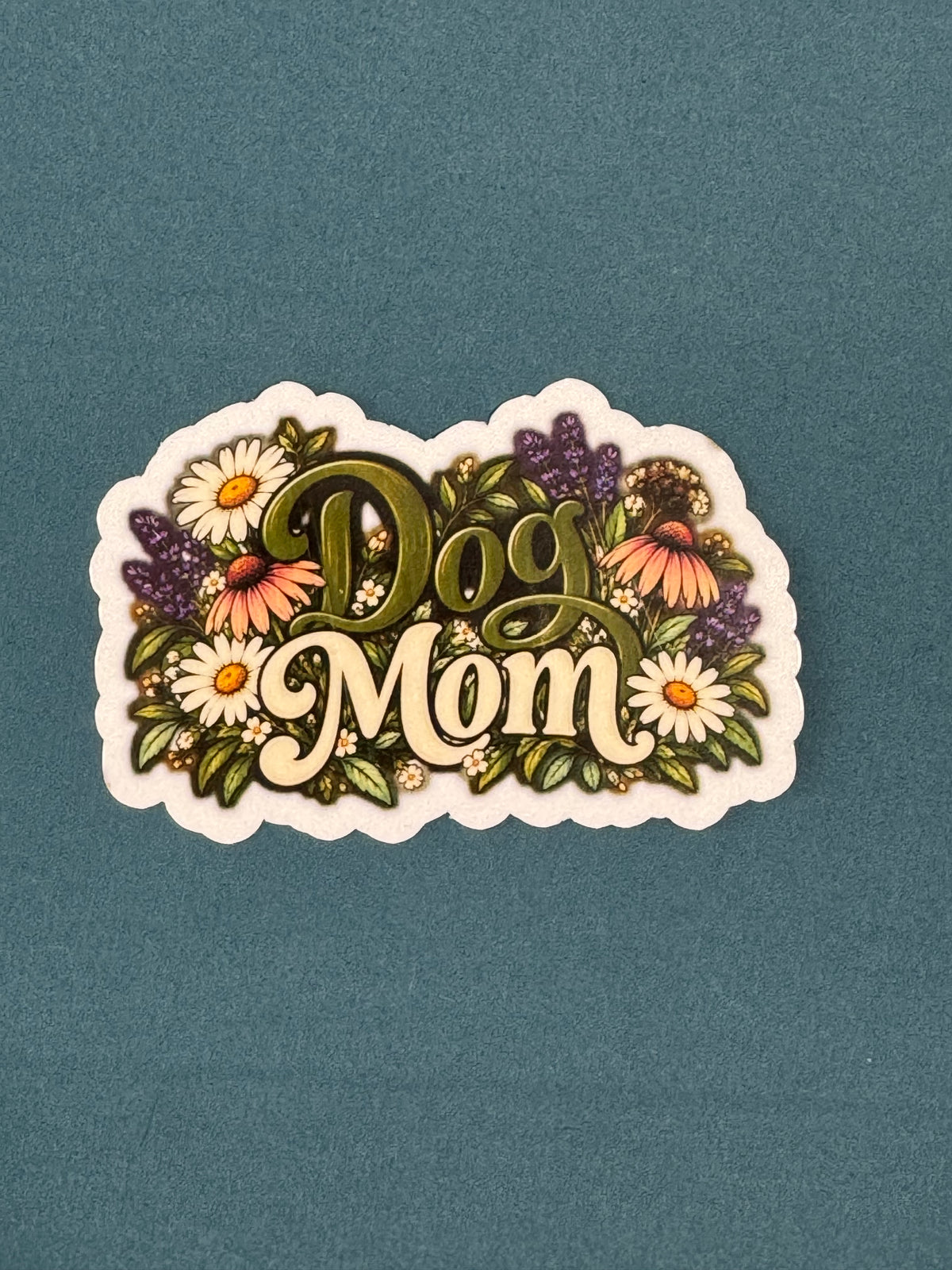 Floral Dog Mom Sticker