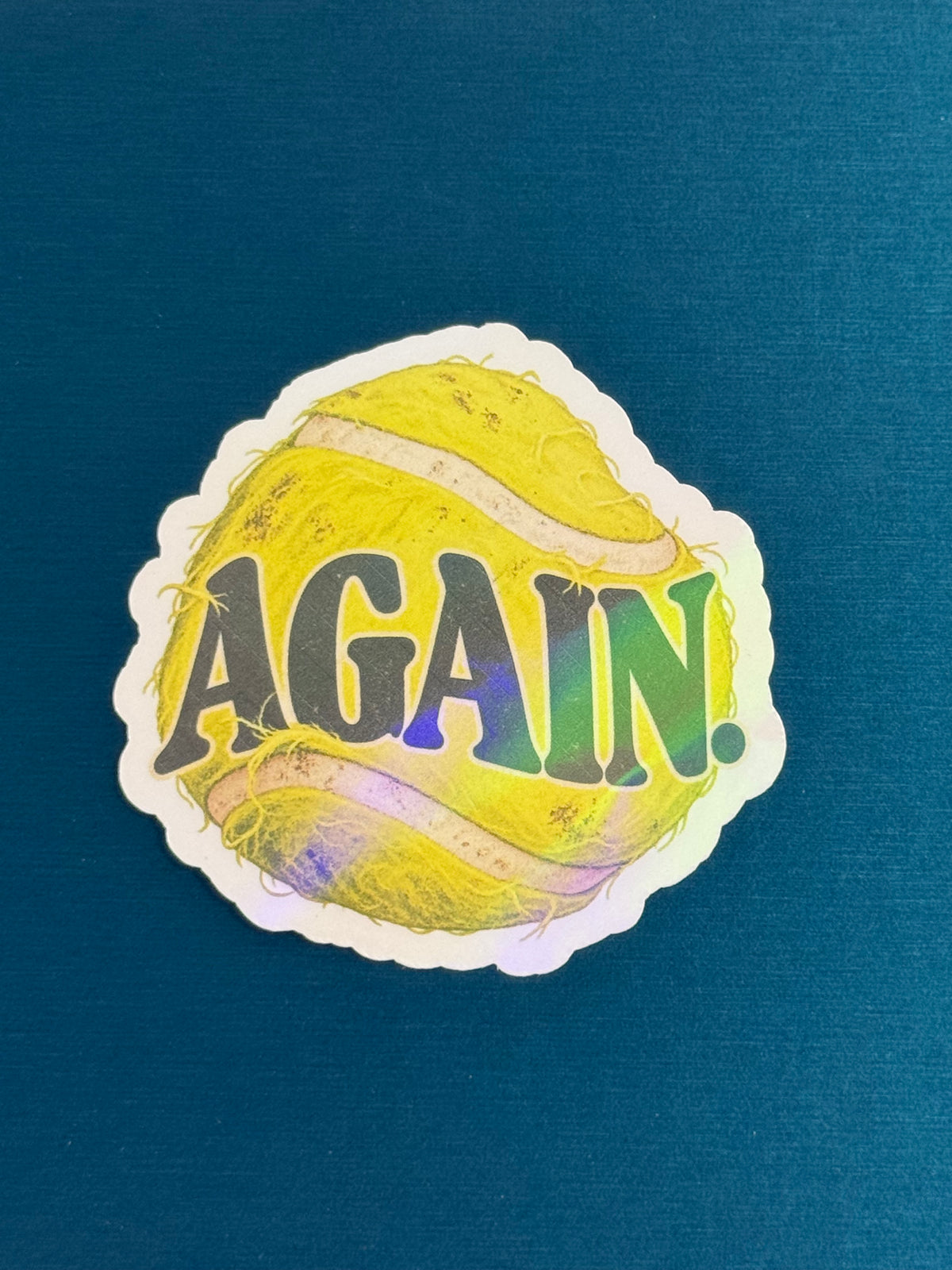Again Holographic Sticker