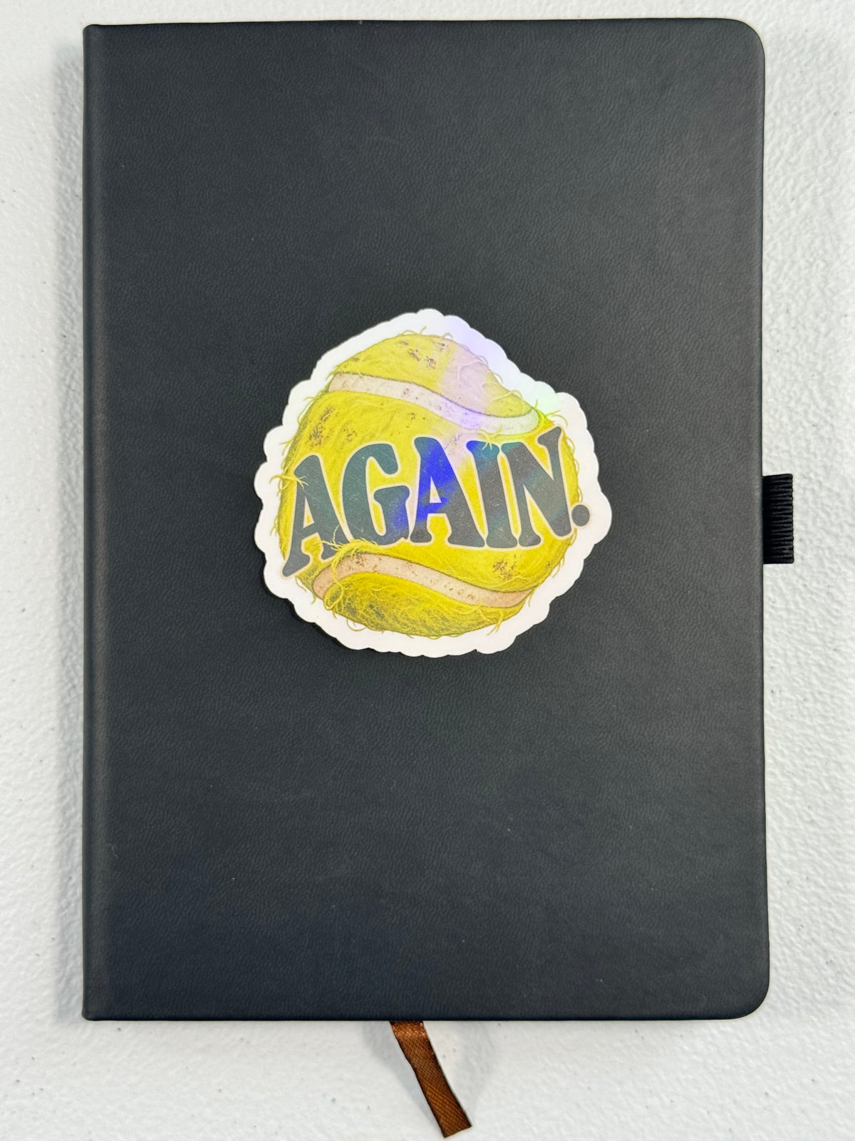 Again Holographic Sticker