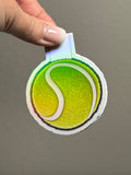 Tennis Ball Holographic Magnetic Bookmark