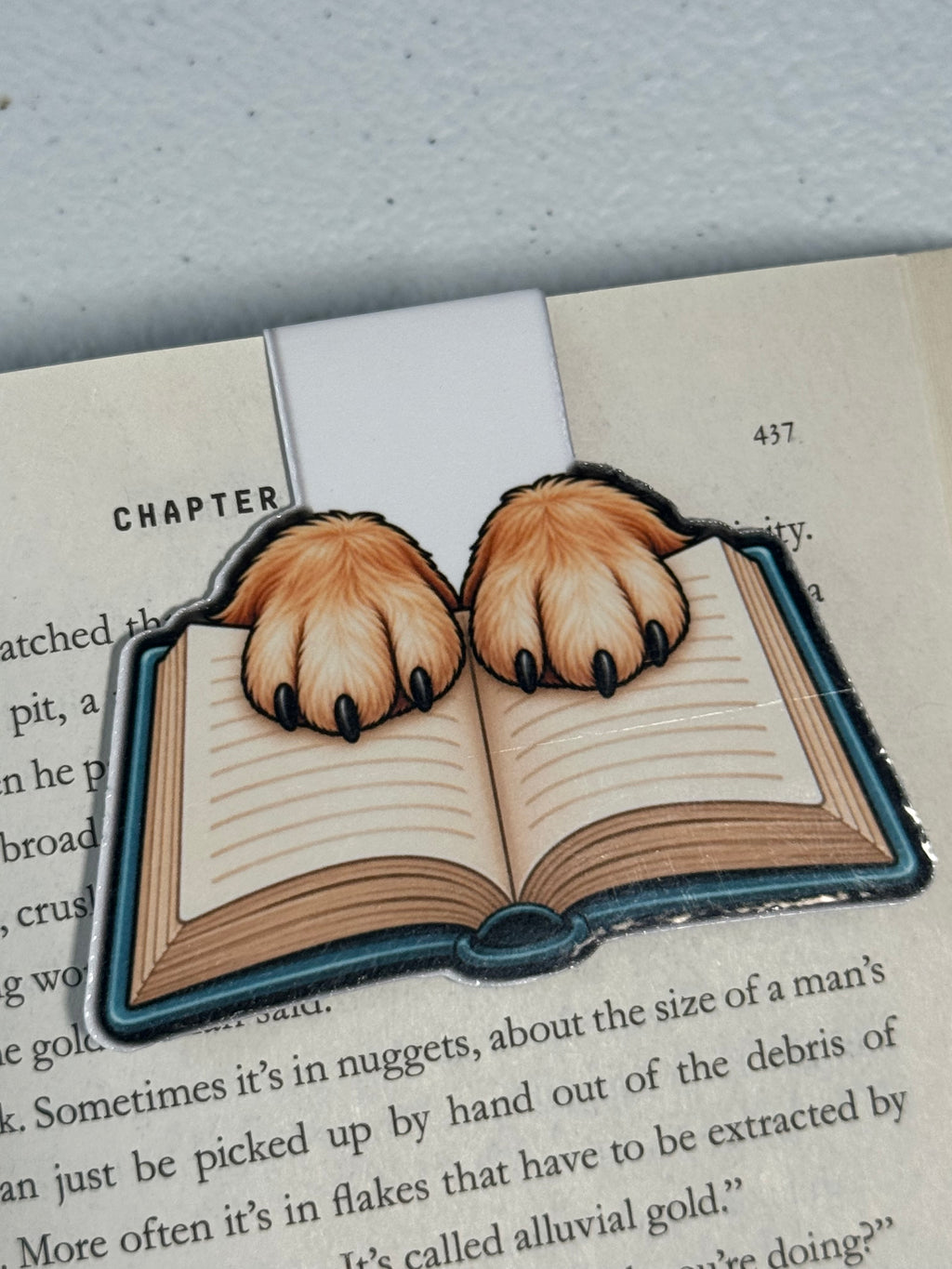 Paw Book Magnetic Bookmark