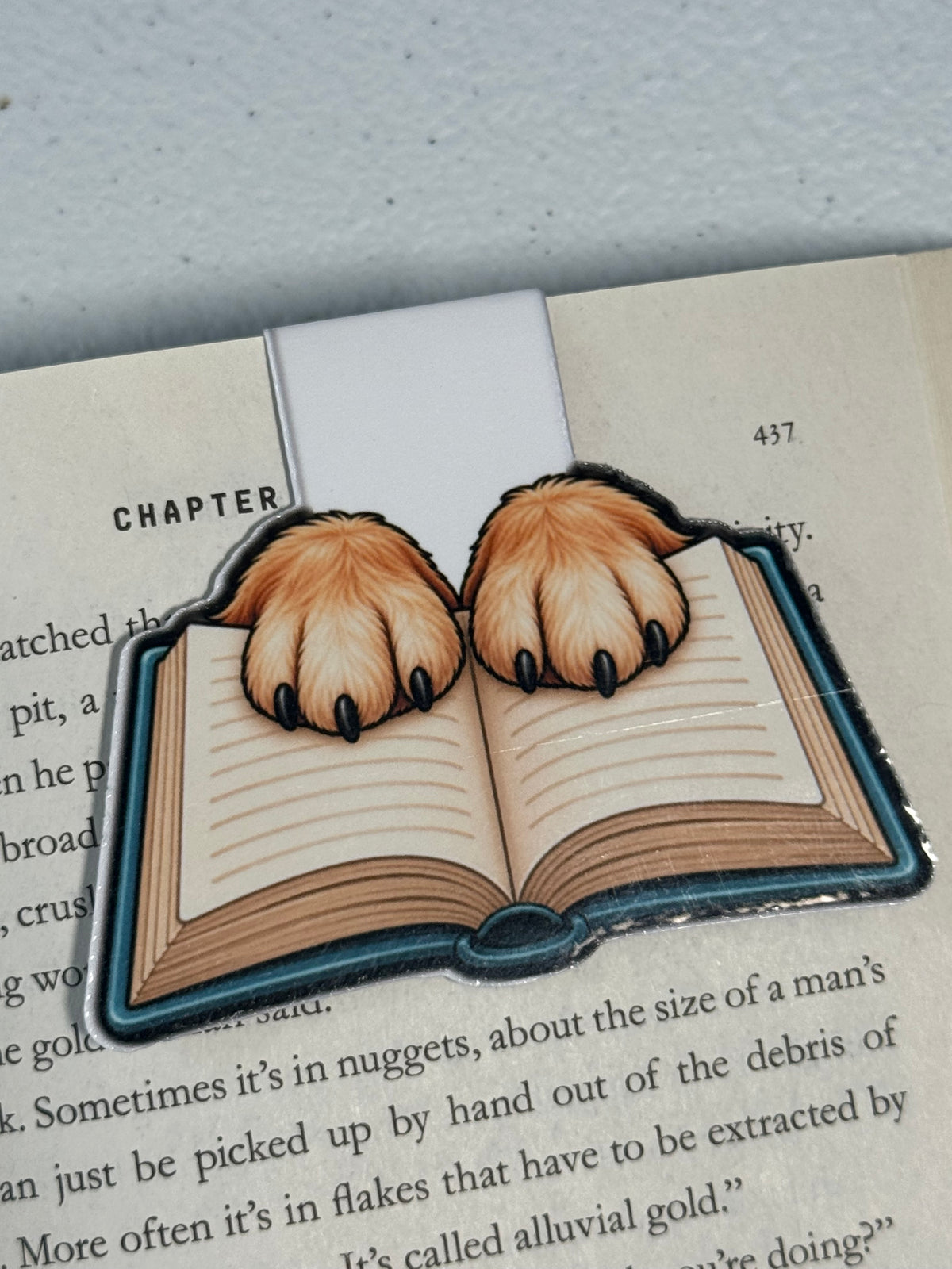 Paw Book Magnetic Bookmark